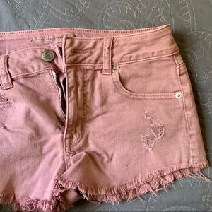 Pink Jean Shorts